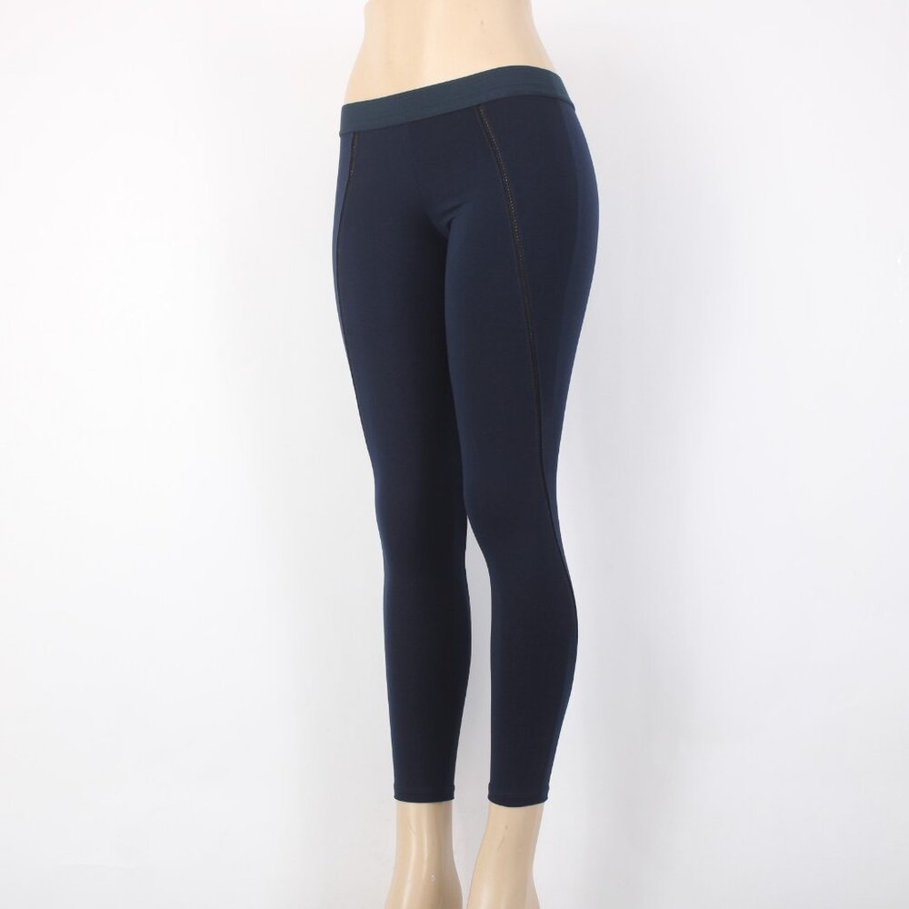 David Lerner AW Pant Chiquedelgado Sz S x 25 Navy Blue Pull On Nylon Spandex - Picture 2 of 11